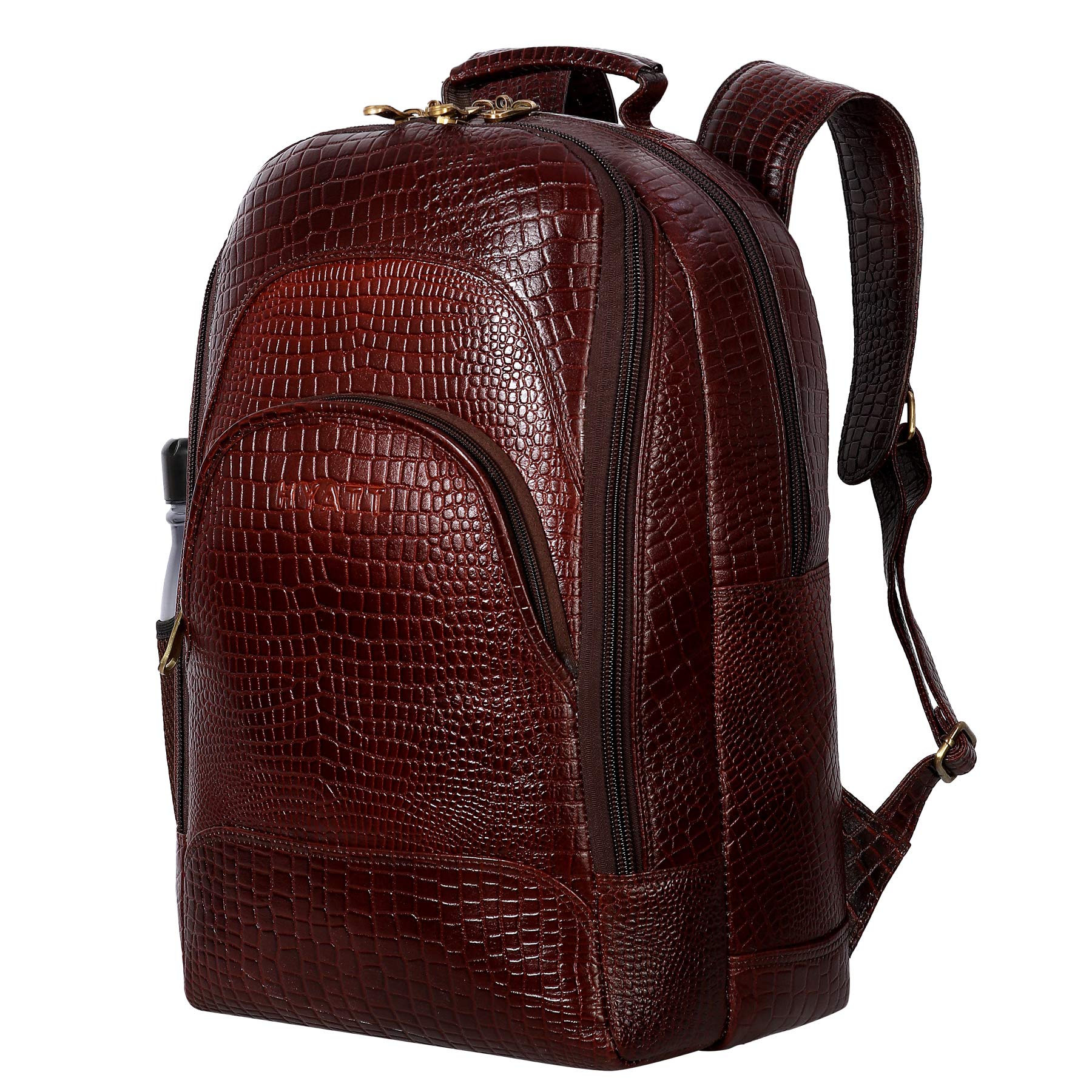 HYATT Leather Accessories 18 inch Leather Backpacks Bag for Men and Women (Brown) (B08XNYYCM7) Amazon Price History, Amazon Price Tracker