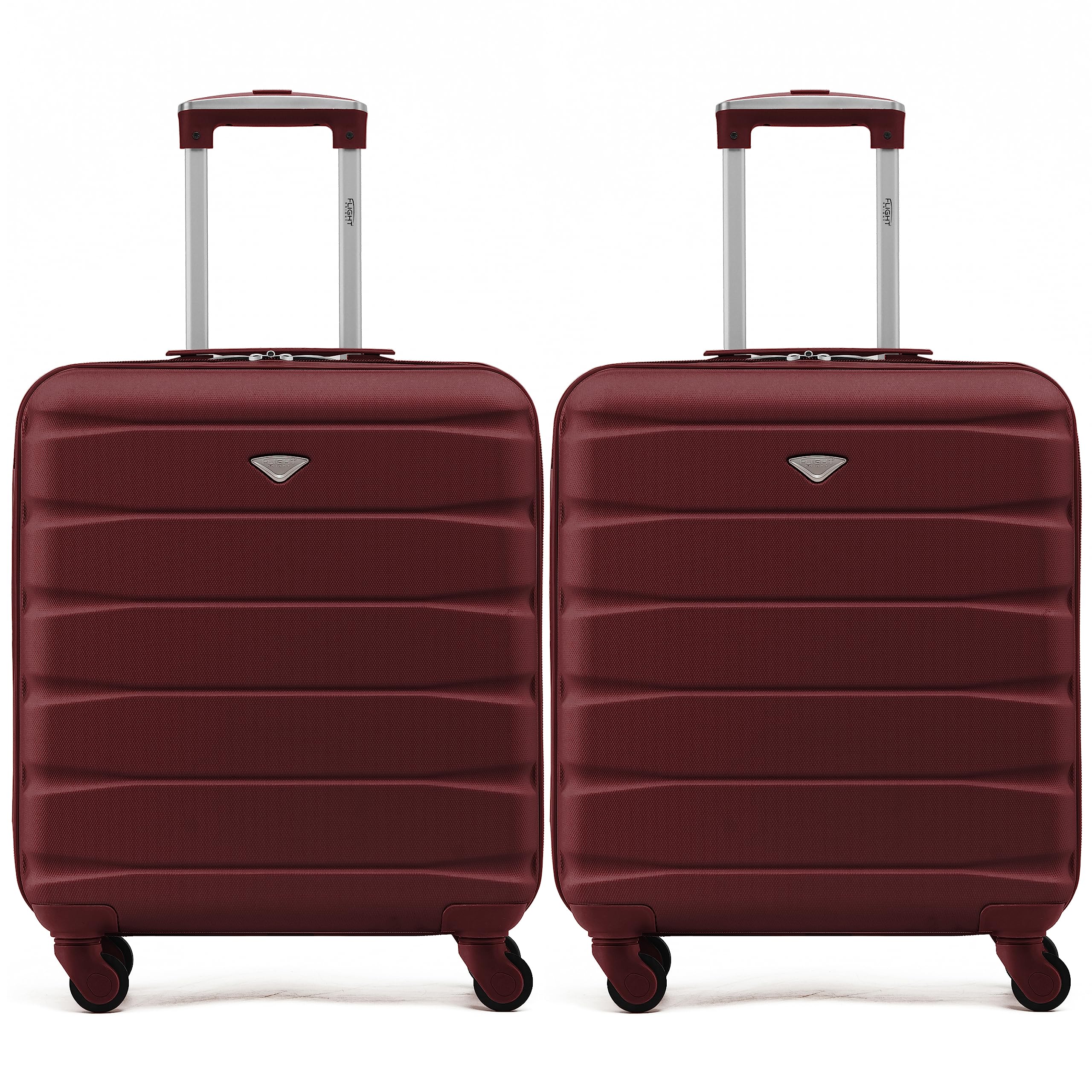 Flight Knight Suitcase Set of 2 Lightweight 4 Wheel ABS Hard Case Cabin Carry On Hand Luggage Approved for Over 100 Airlines Including easyJet, British Airways, Ryanair & Many More 55x35x20cm — view 121