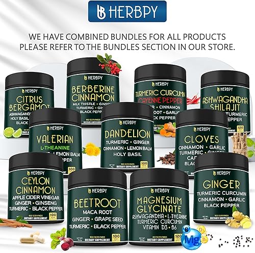Miniatura 8 de Paquete de suplementos de glicinato de magnesio 6 en 1 y suplementos de Ashwagandha Shilajit 5 en 1