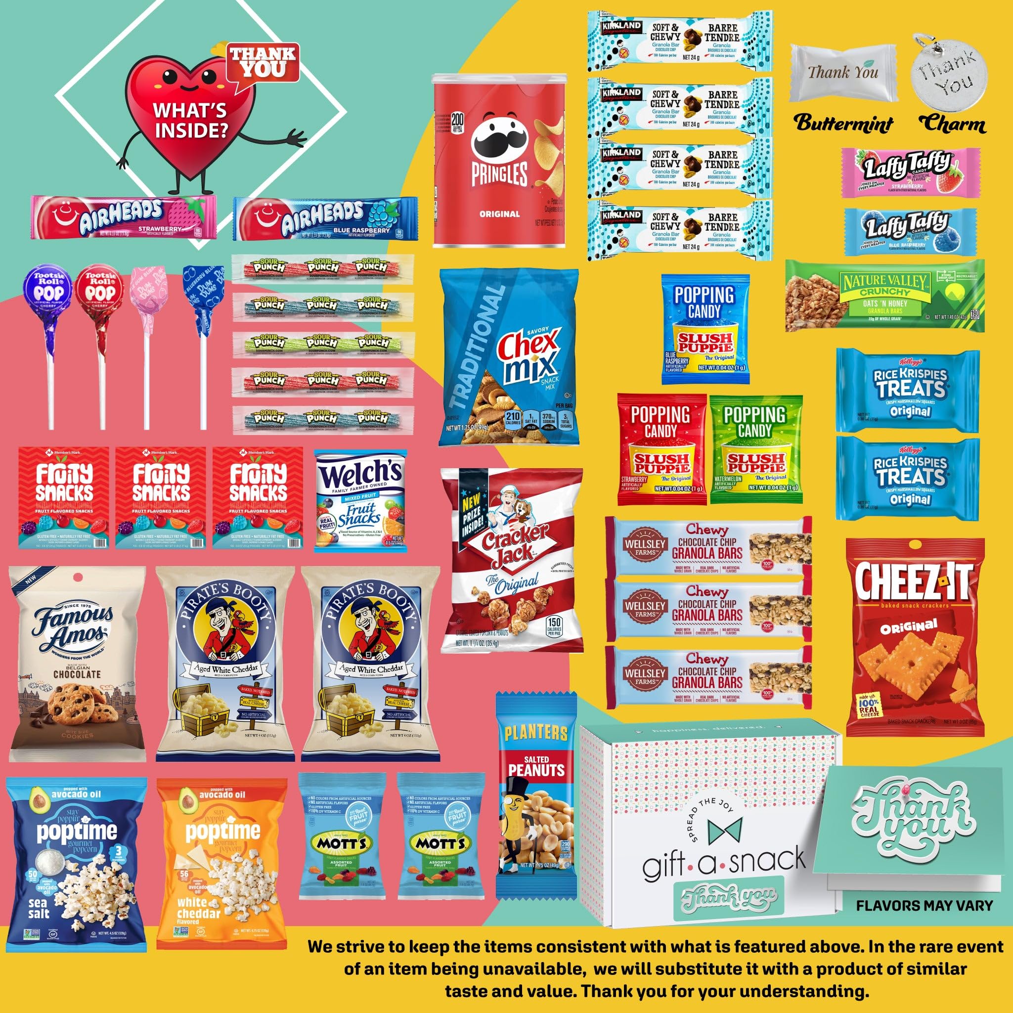 Snapklik.com : Gift A Snack - Thank You Snack Box Variety Pack Care ...