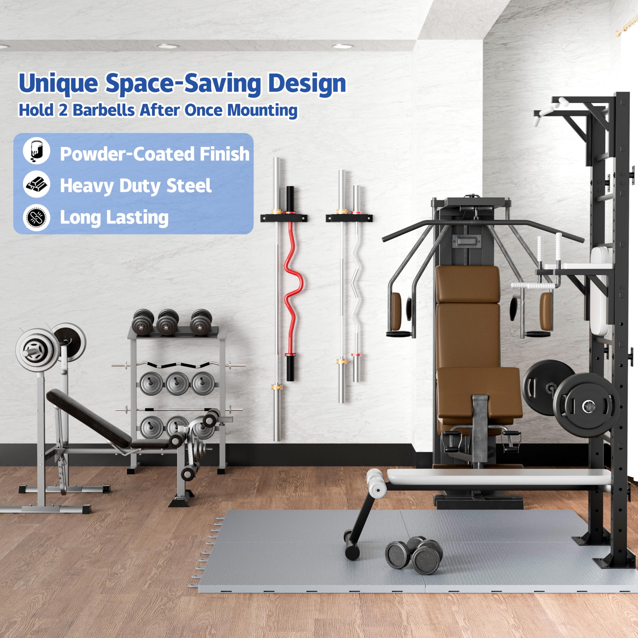 バーベルホルダー 楽天市場】バーベルスタンド バーベルブラケット ダンベルブラケット 2