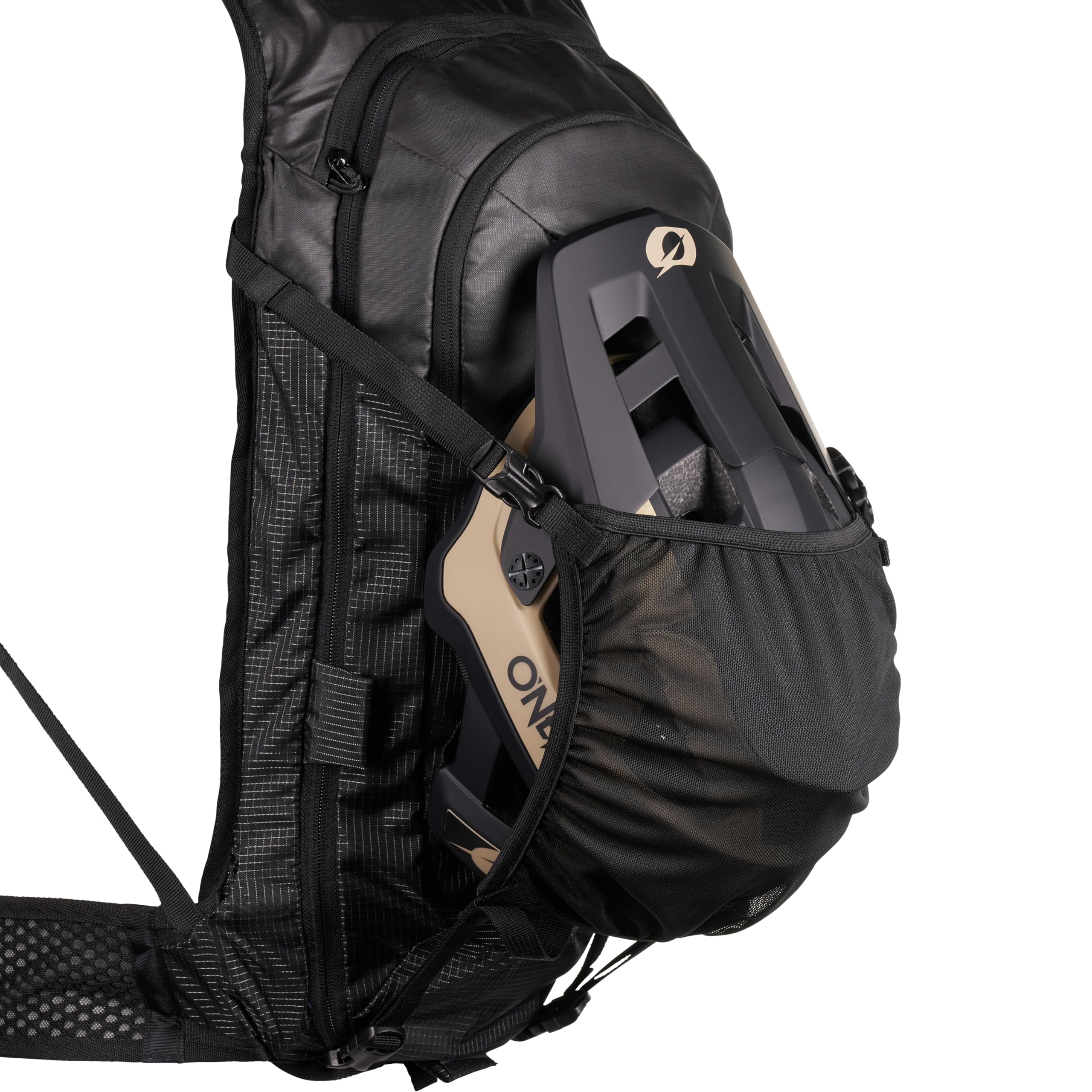 O'NEAL JUNCTION MTB DH Protektorrucksack Schwarz - ultraleichte Design von nur 0,7 kg - abnehmbarem Frontfach - robustes Ripstop-Material mit reflektierenden Details -Integrierte Regenhülle | Inklusive herausnehmbarem Rückenprotektor