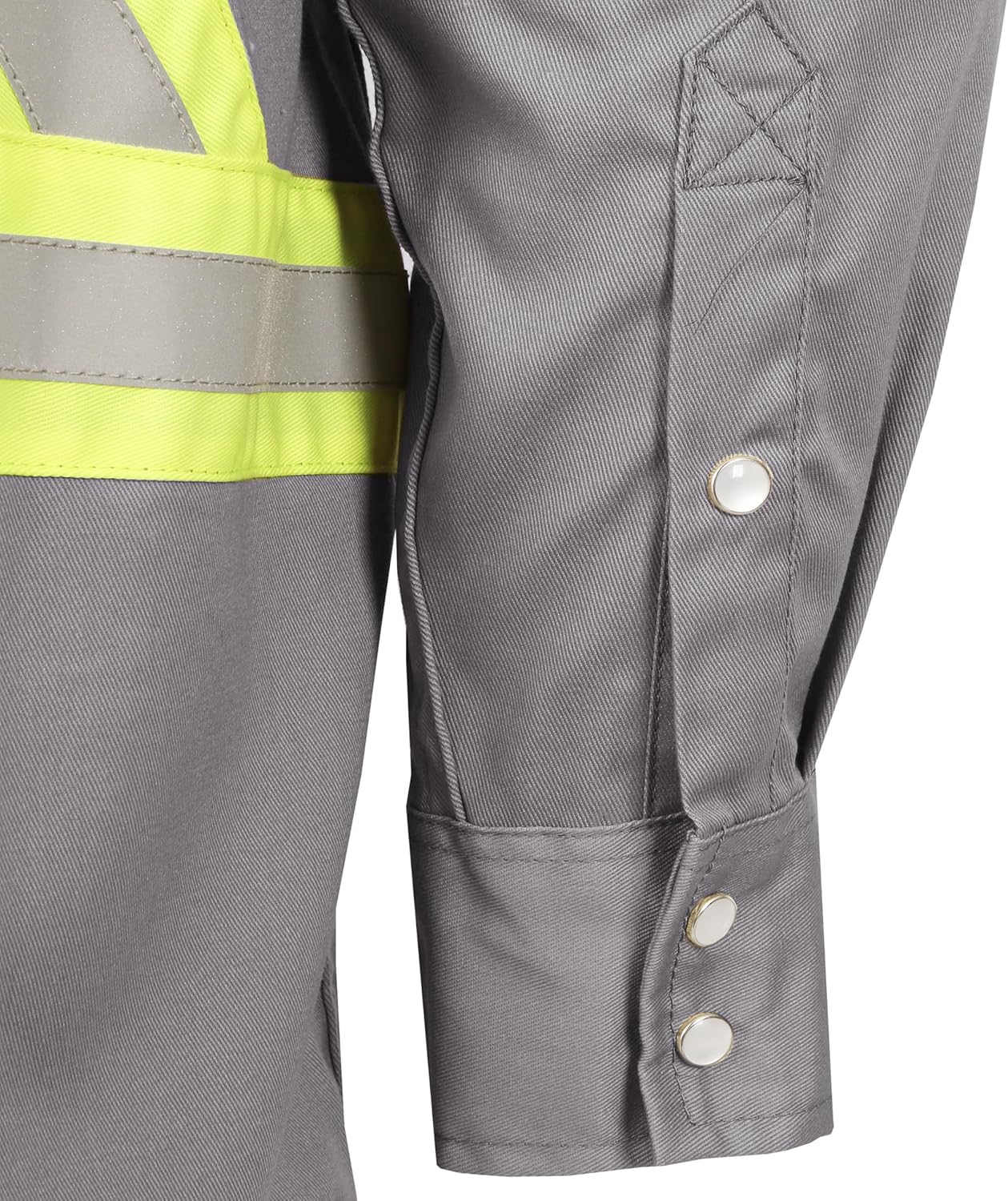 TICOMELA FR Shirts for Men High Visibility/Hi Vis Flame Resistant/Fire Retardant Shirt 6.5oz Men's Welding Shirts - Image 6