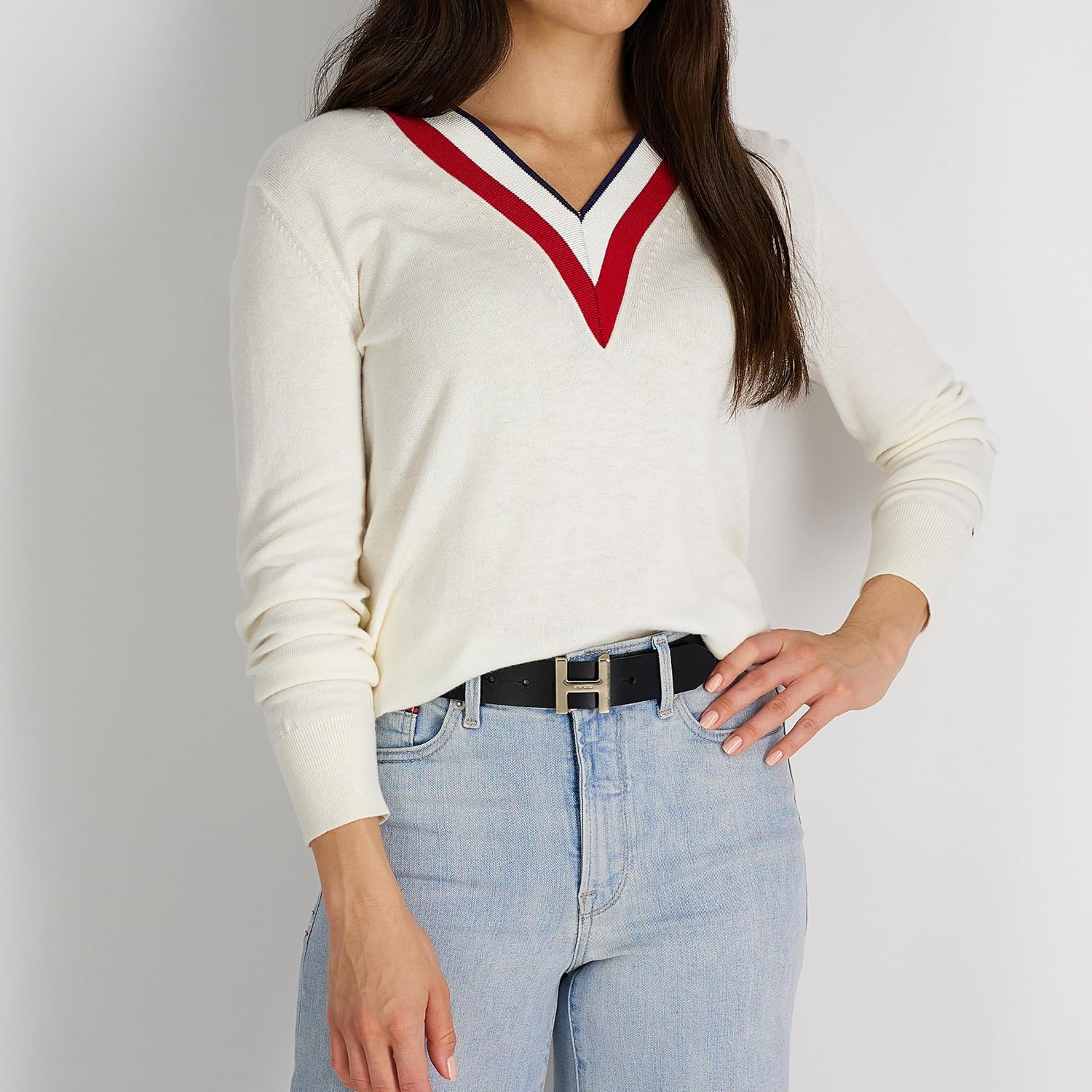 Tommy Hilfiger womens H Plaque Buckle Belt - Image 5