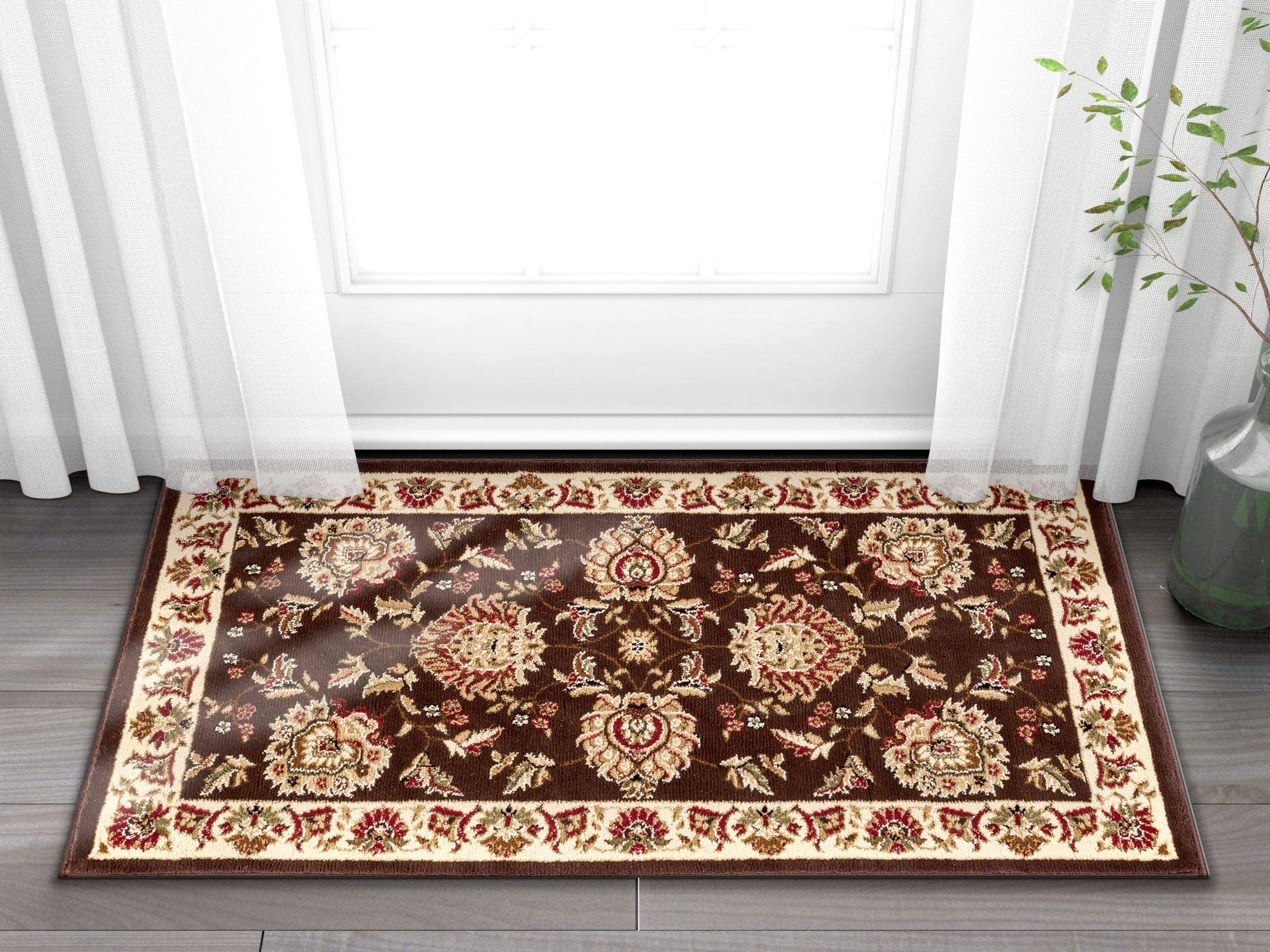 Well Woven Timeless Abbasi Traditional Persian Oriental Brown Area Rug 2'3" x 3'11"