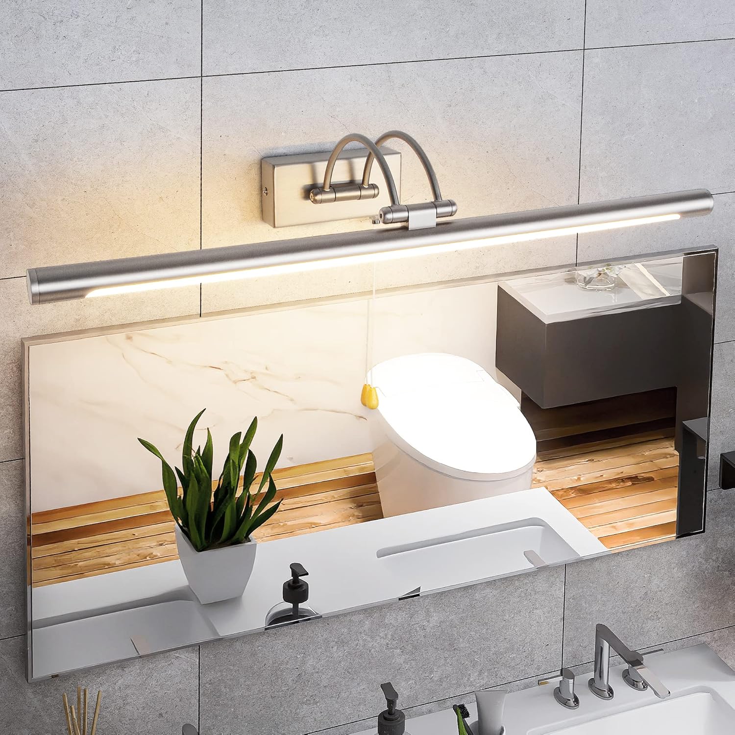 Lampada Da Parete MantoLite LED - Dimmerabile, Regolabile, Per Quadri E Specchi, 40cm - Foto 12