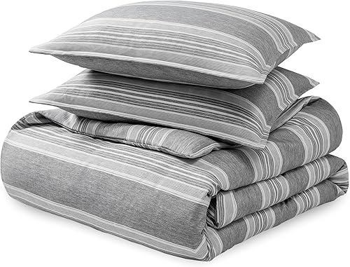 Bare Home Tamaño Queen  Colección de fundas de edredón súper suaves de primera calidad de 1800 hilos, Funda de edredón liviana con textura suave