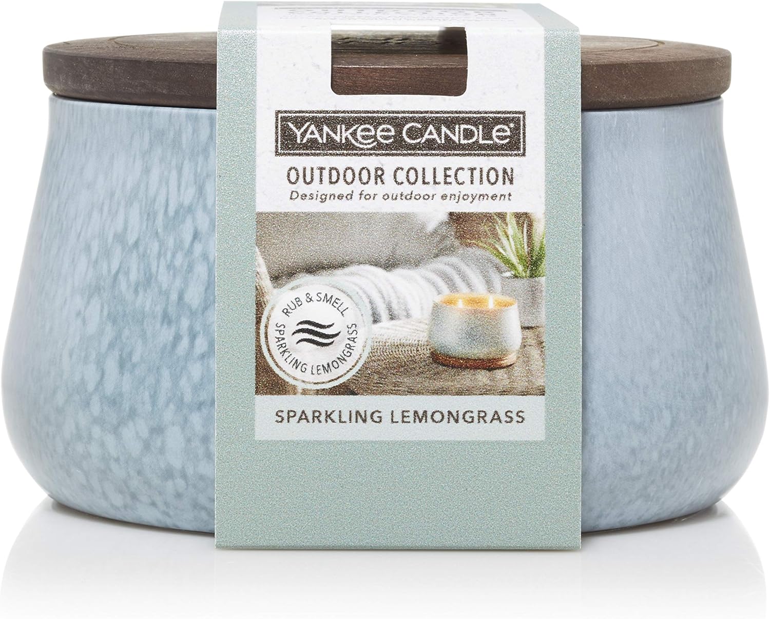 Yankee Candle Sparkling Lemongrass Large Outdoor Candle
