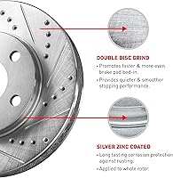 Vista 5 de Para 1991-2006 BMW 318i, 318is, 325i, 325is, 328i, 328is, Z3, 318ti, 323i, 323is, 323Ci, 320i, Z4 R1 Concepts Front Silver Zinc Cross Perforado