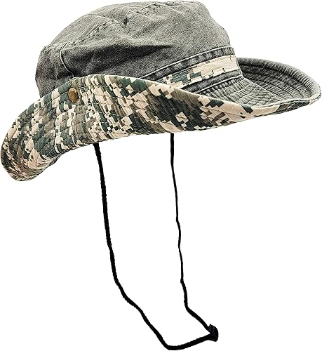 Miniatura 5 de Sombrero de verano para senderismo, campamento, pesca, operador, camuflaje militar, para hombre o mujer