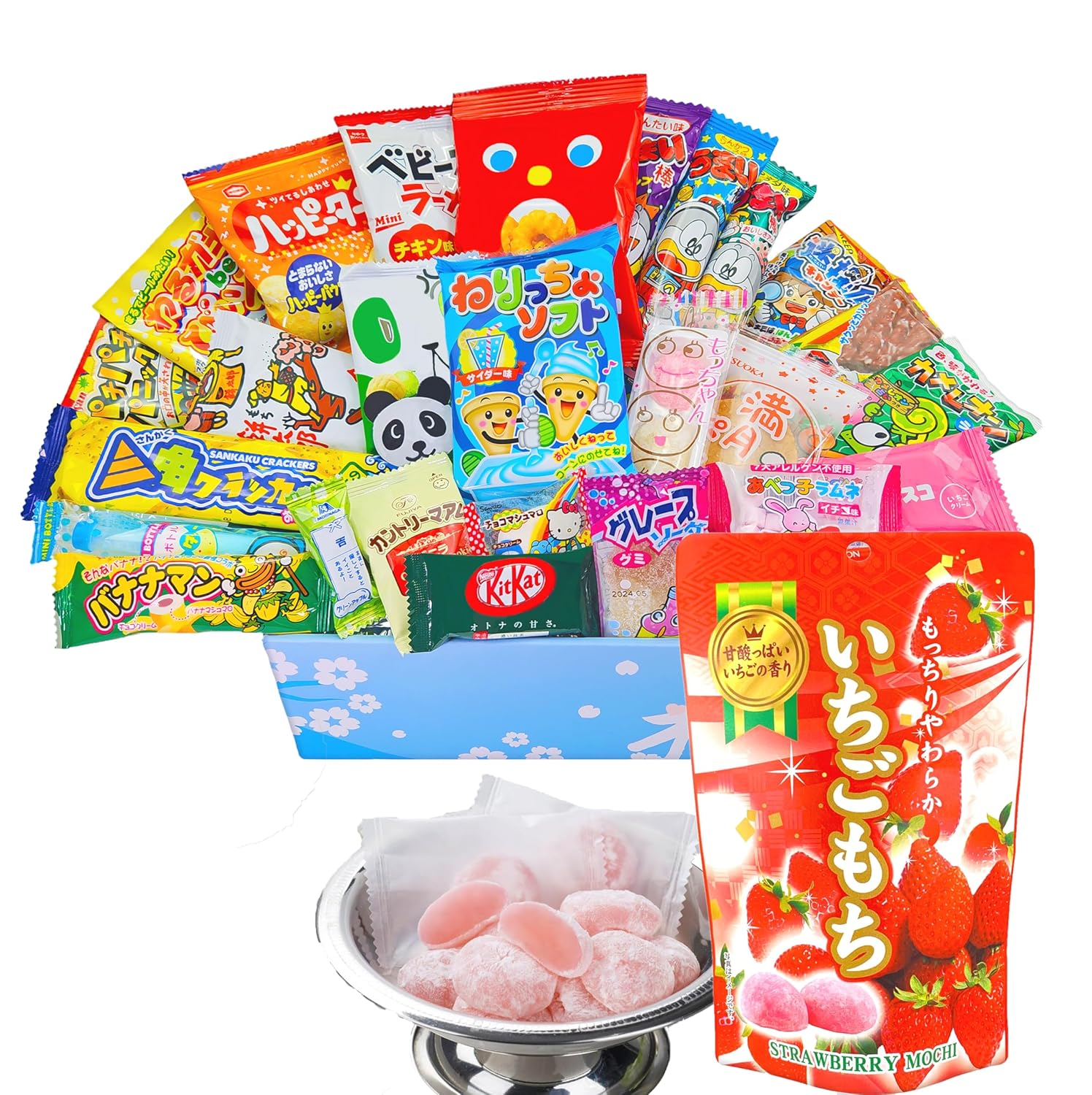 Amazon.com: Sakura Box Japanese Snacks & Candy Bundle: 40 Piece Dagashi ...