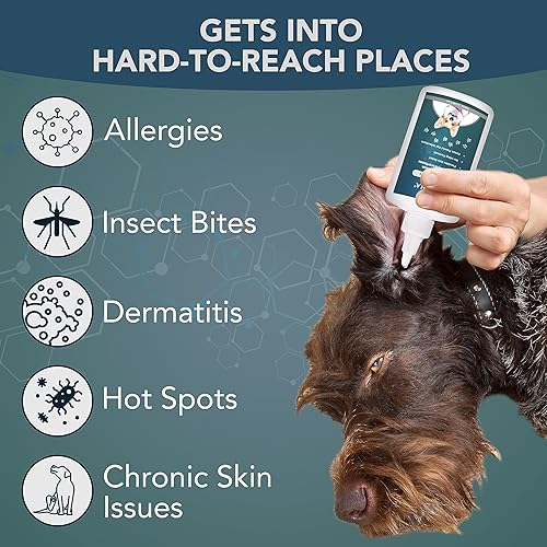 Miniatura 2 de NOVEHA Gotas para los oídos para mascotas con hidrocortisona al 1% Limpiador de oídos para perros y gatos para la acumulación de cerumen, fórmula