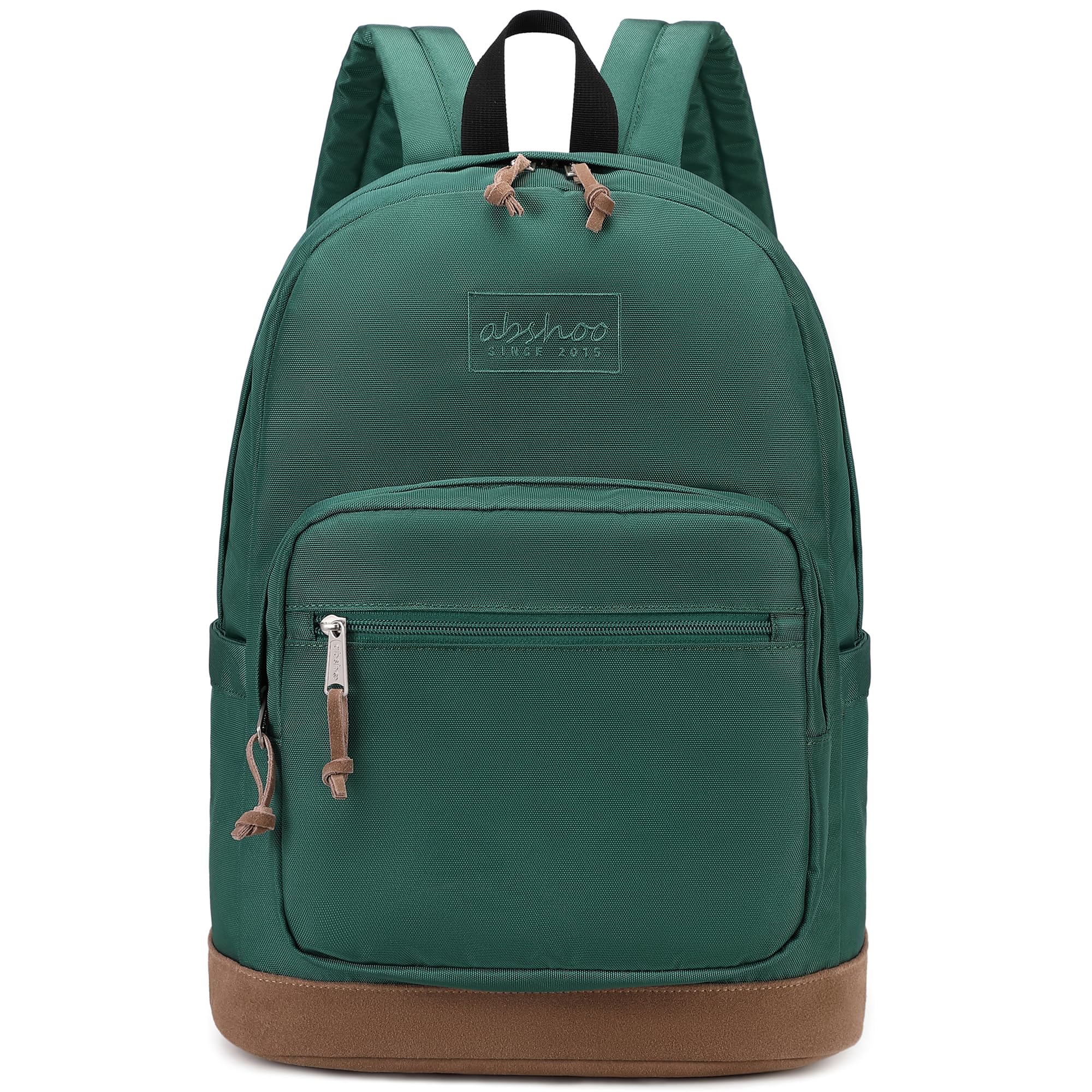 abshoo Basic School Backpack for Middle High School Bookbag for Teen College Backpacks Travel Daypack (Green)