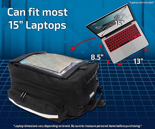 Miniatura 5 de 1560 Bolsa de tanque de montaje magnético, resistente al agua, resistente al desgarro, nailon balístico de grado industrial con parte inferior de