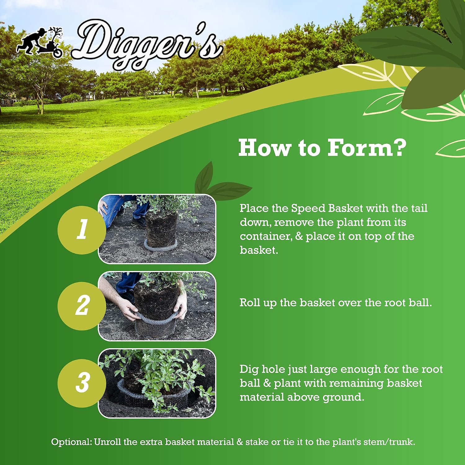 Digger’s 1-Gallon Root Guard Speed Baskets for Plants, Control Gopher for Efficient Planting, 4-Pack