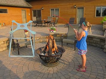 FIRE STUMP. A Specially Designed Stand to Help Create and Maintain the Perfect Tee Pee Style fire. Works Great as a Campfire Cook Stand.
