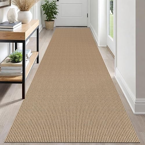 Miniatura 87 de IOHOUZE Alfombra lavable de 3 x 8 pies con parte trasera de goma antideslizante para pasillo ancho para pasillo de entrada, alfombra de cocina