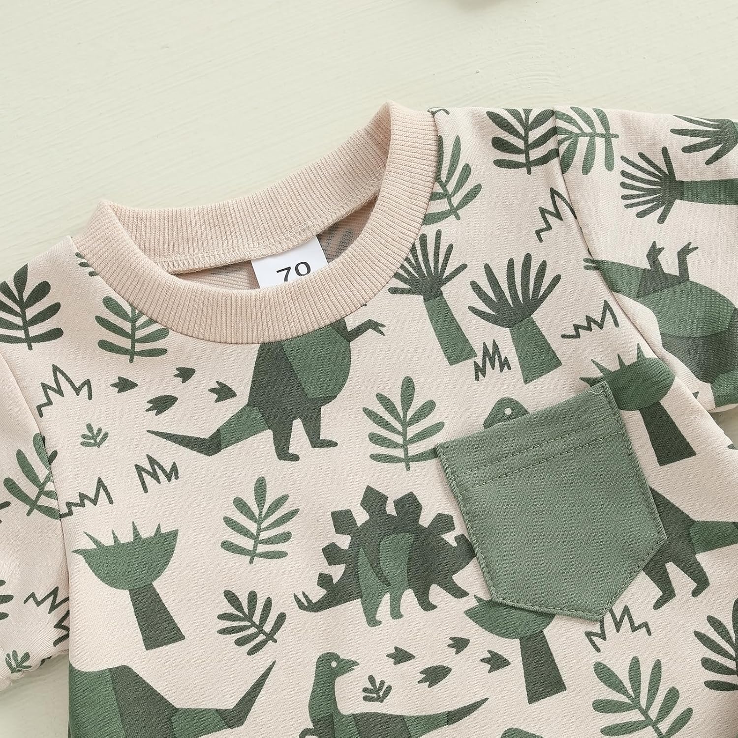 SHIBAOZI Toddler Infant Baby Boy Summer Dinosaur Outfit Newborn Kids Boys Short Sleeve T-shirt Spring Shorts Set - Image 6