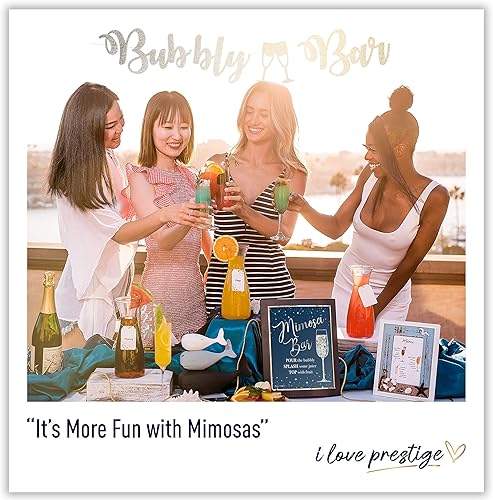 Miniatura 6 de Mimosa - Kit de suministros de bar | Decoración de brunch burbujeante y juegos de despedida de soltera, plateado, Winter Wonderland Baby Its Cold