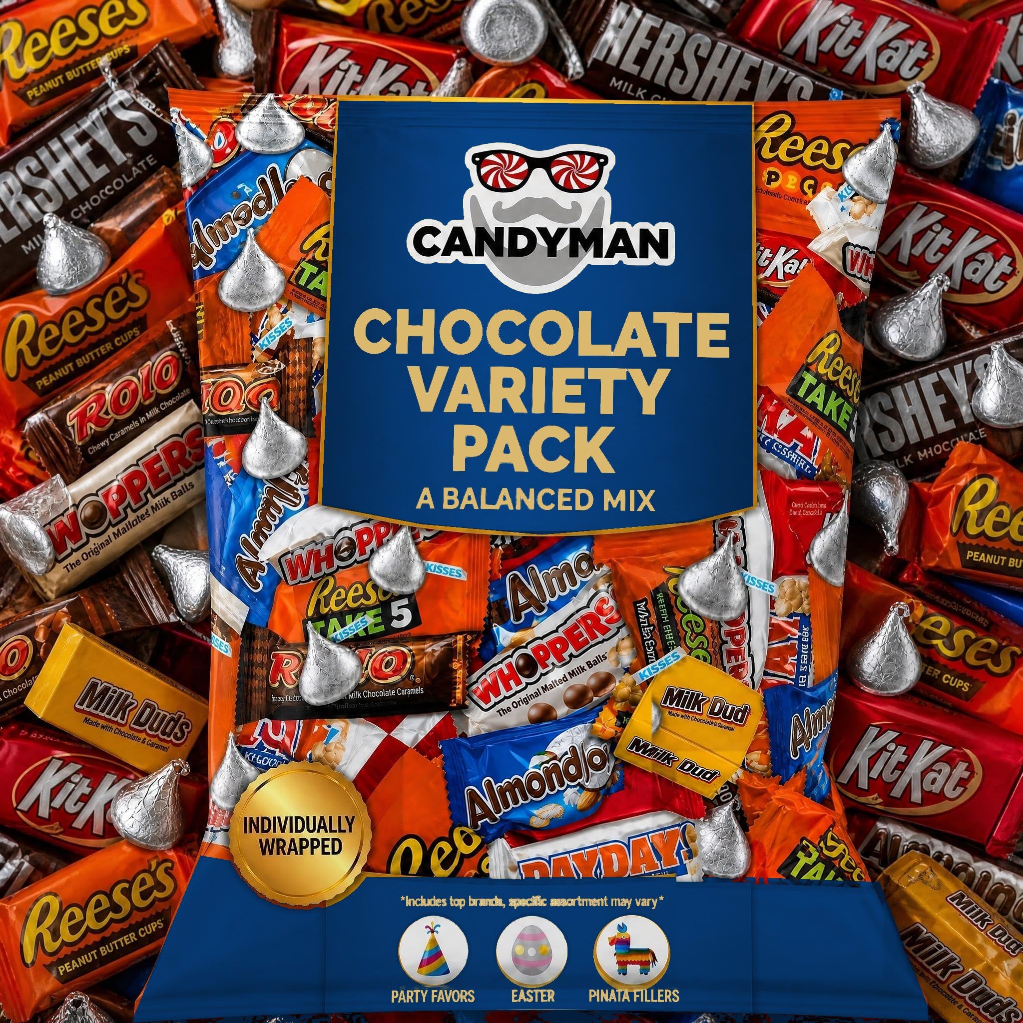 Amazon.com: Candyman 8 lb Bulk Chocolate Candy Variety Pack