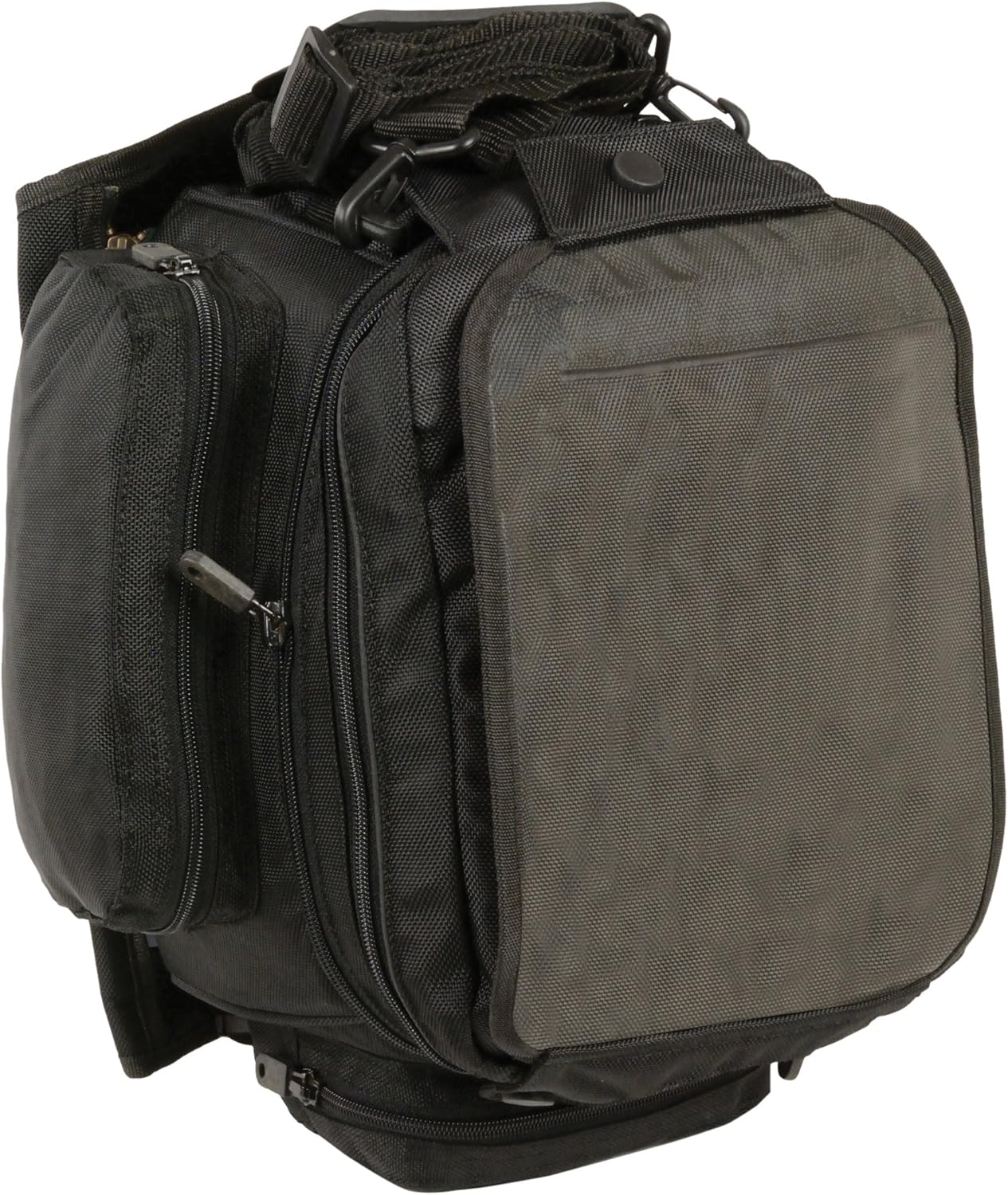 Milwaukee Leather SH697 Black Large Textile 1680D Magnetic Motorcycle Tank Bag - One Size