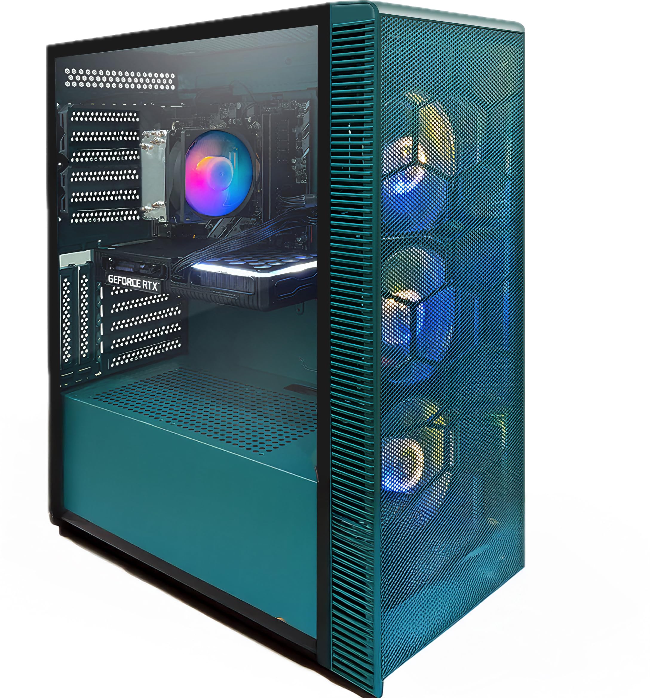 STGsivir PC Gaming, Ordenador de Sobremesa Gaming, GeForce RTX 3050 6GB GDDR6,Ryzen 5 3400G hasta 4.2Ghz,16GB DDR4,1TB SSD,WiFi 6,BT5.0,RGB Ventiladores x3,Windows11 Pro