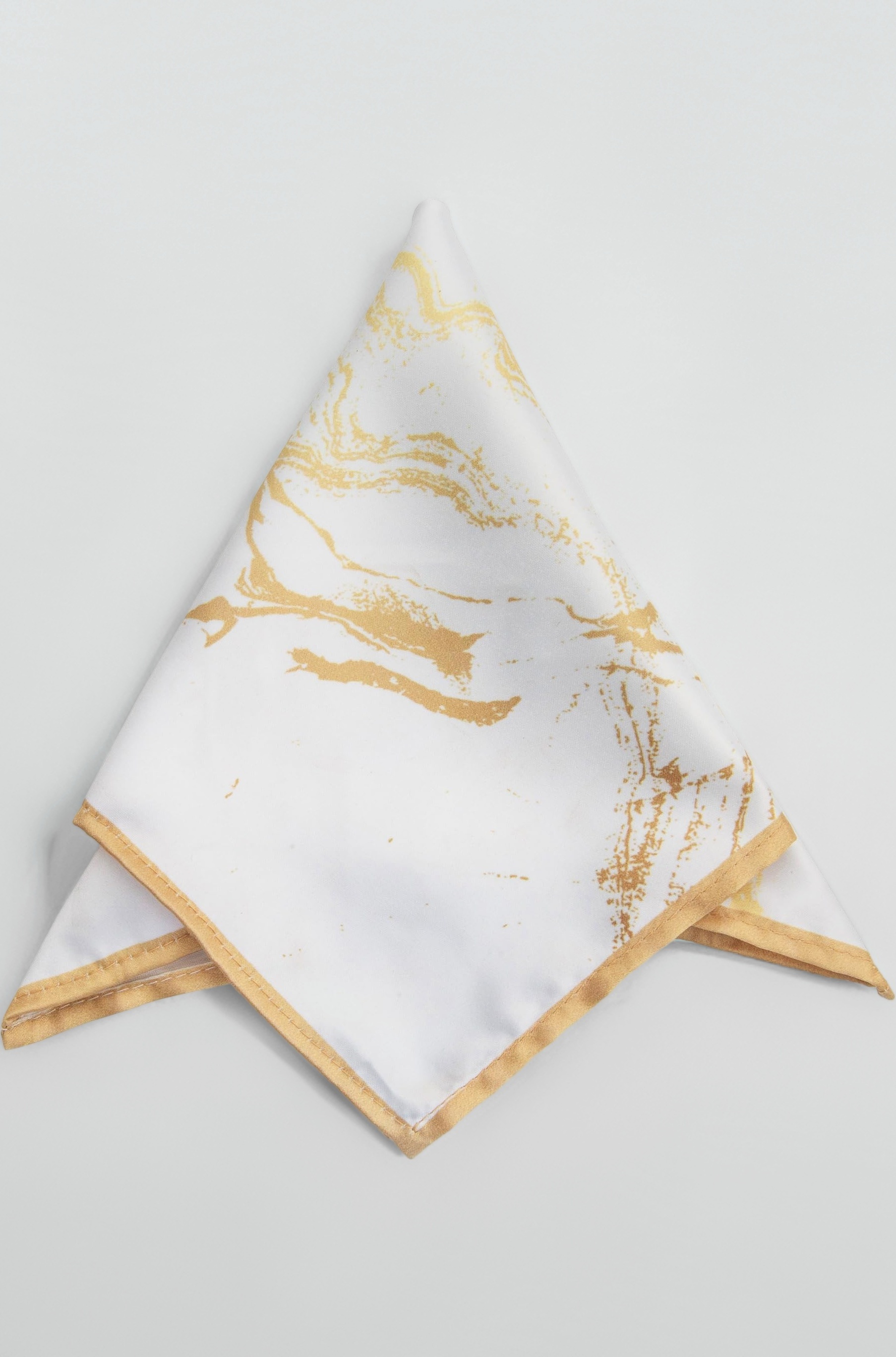 Men's White Pocket Square