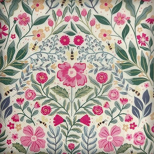 Miniatura 14 de 40 servilletas de papel, servilletas de cóctel diseñadas con estampado de mariposas, servilletas para bodas, cenas y fiestas, servilletas de papel