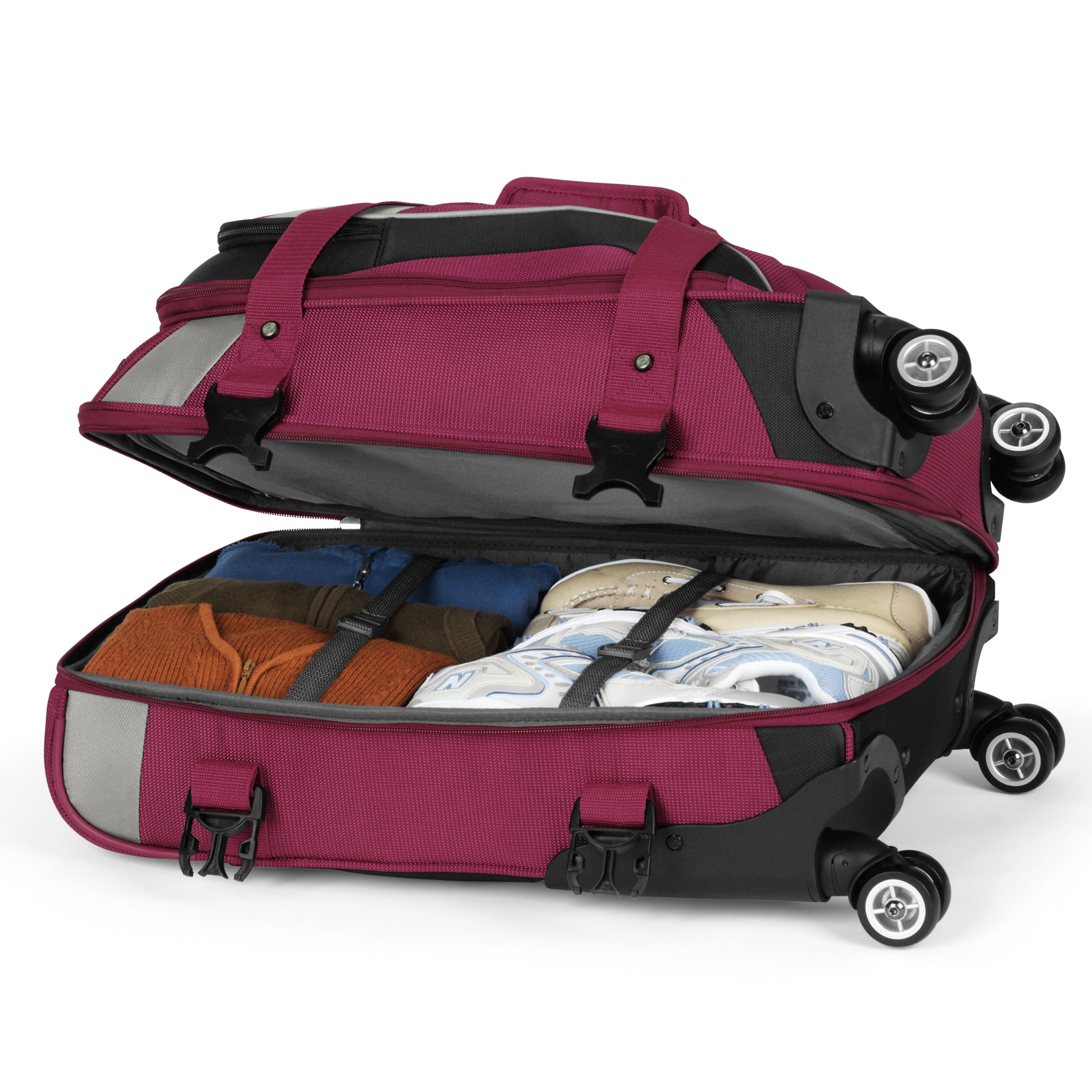 High Sierra At7 Carry On Spinner Duffel With Backpack Straps