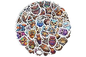 Vintage Cartoon Cute Owl Stickers
