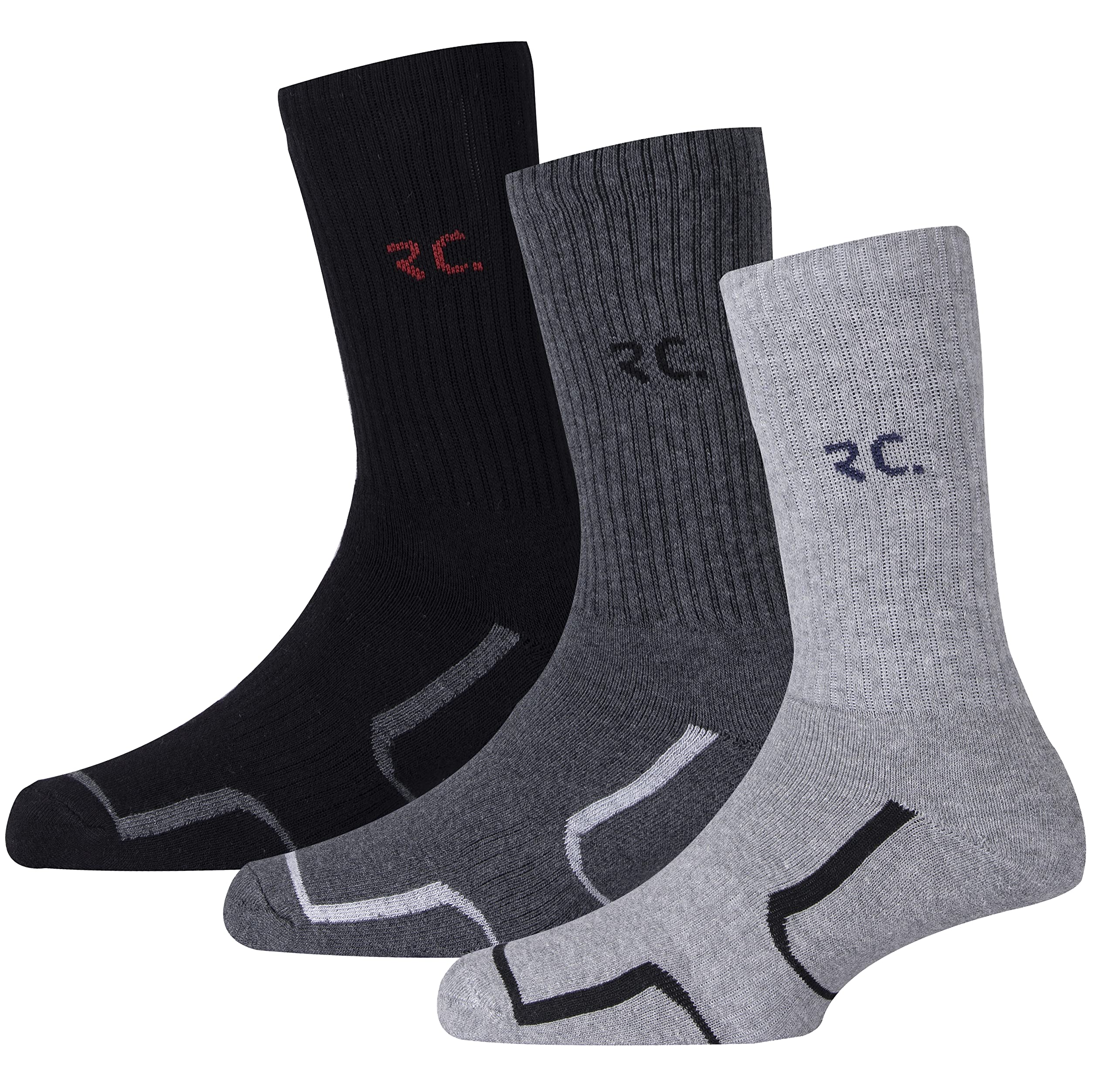 rc. royal class Men's Soft Warm Calf Length Cotton Thick Towel-Cushion Thermal Winter Wear Multicolored Socks(Pack of 3 Pairs)(Free Size)-picture-31