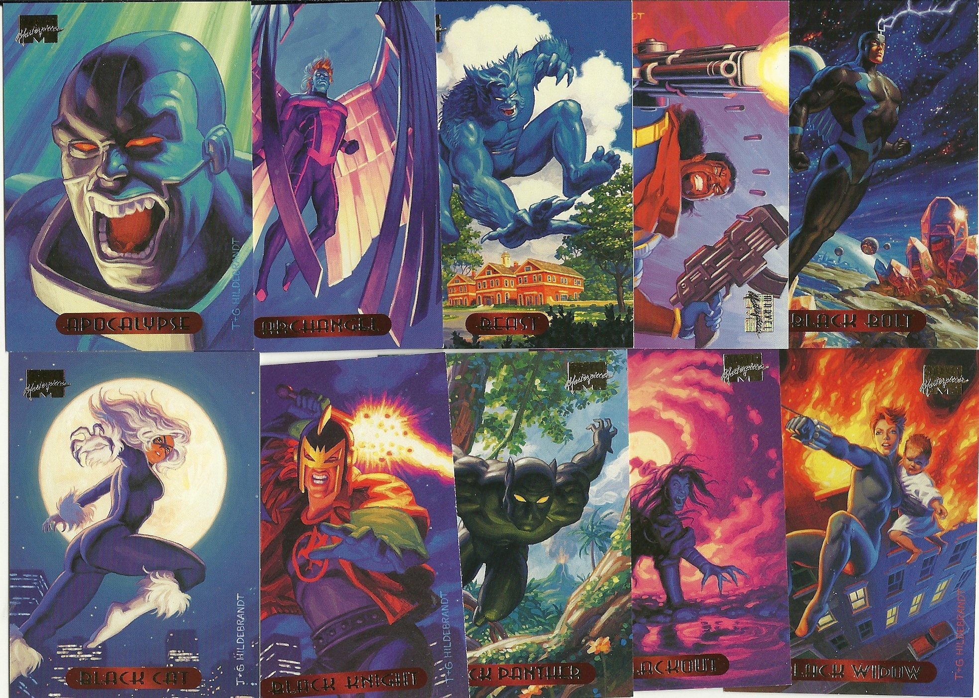 1994 Fleer Marvel Masterpieces Set 140 Card Complete Set