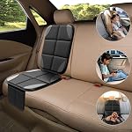 Protecteur de siège auto MHO+Tous 2 Pack Auto pour les sièges de voiture bébé enfant - grand CarSeat Tapis de saveurs assis avec imperméable 600D Tissu & 2 Poches de stockage, essai de choc approuvé
