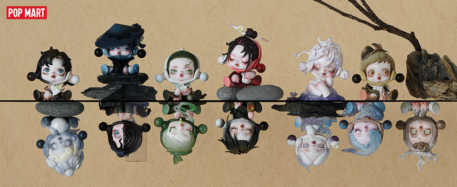 Amazon.com: POP MART SKULLPANDA The Ink Plum Blossom Series