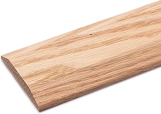 Pre-Drilled Easy Installation 3 1/2" Wide x 5/8" High Unfinished Red Oak Wood Threshold (3 FT Long)