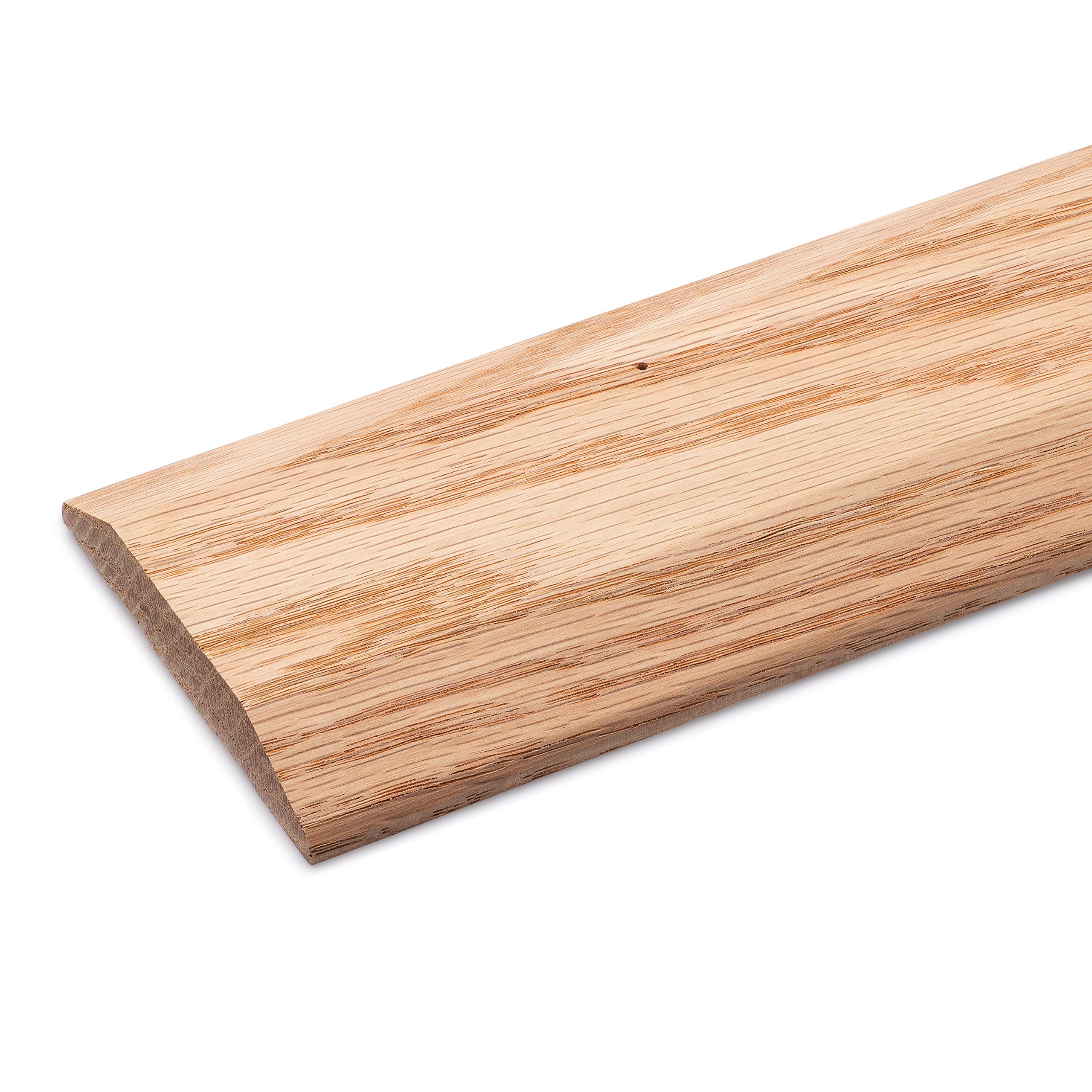 Pre-Drilled Easy Installation 3 1/2" Wide x 5/8" High Unfinished Red Oak Wood Threshold (3 FT Long)