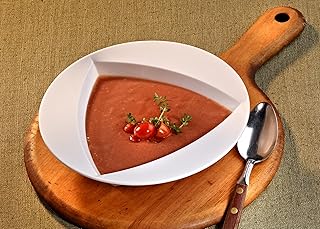 120 White Triangles 12 oz Plastic Bowls - Case of 120 Triangle Serving Soup Bowls Pasta Bowls