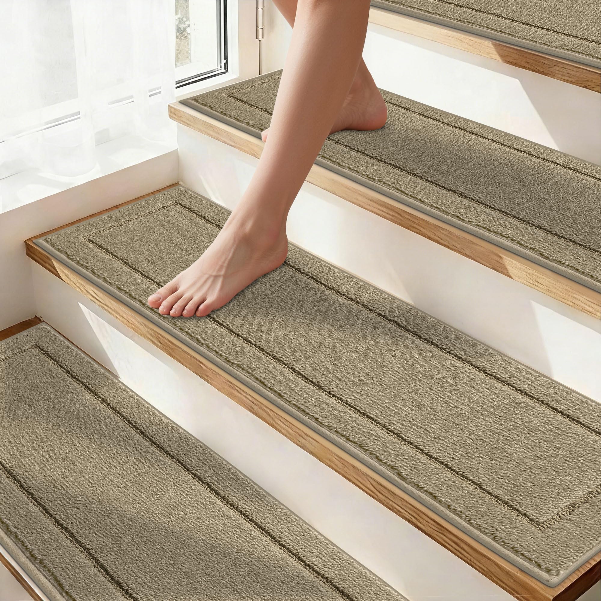 JSEI Stair Treads Beige 15 Pack