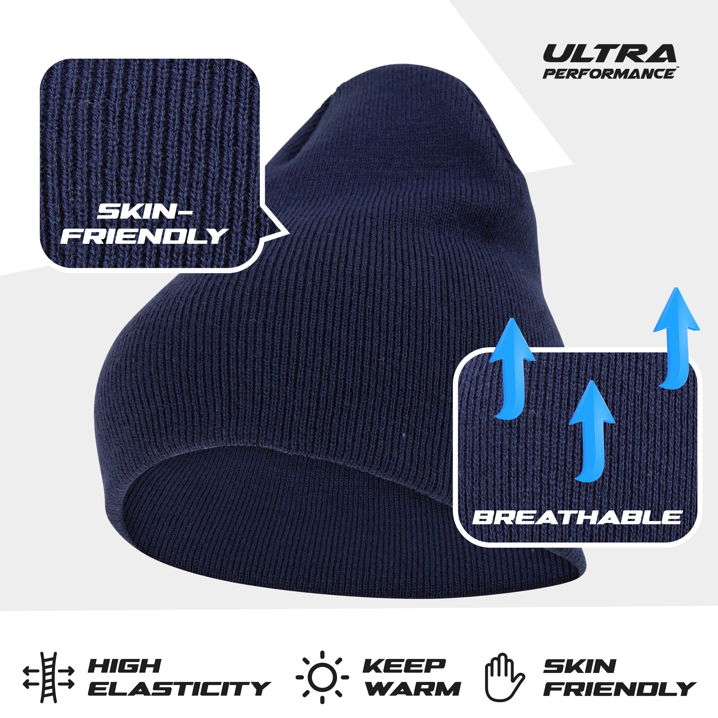 Ultra Performance 3-pak czapki zimowe dla mężczyzn i kobiet męskie i damskie czapki z czaszką czapki czapki