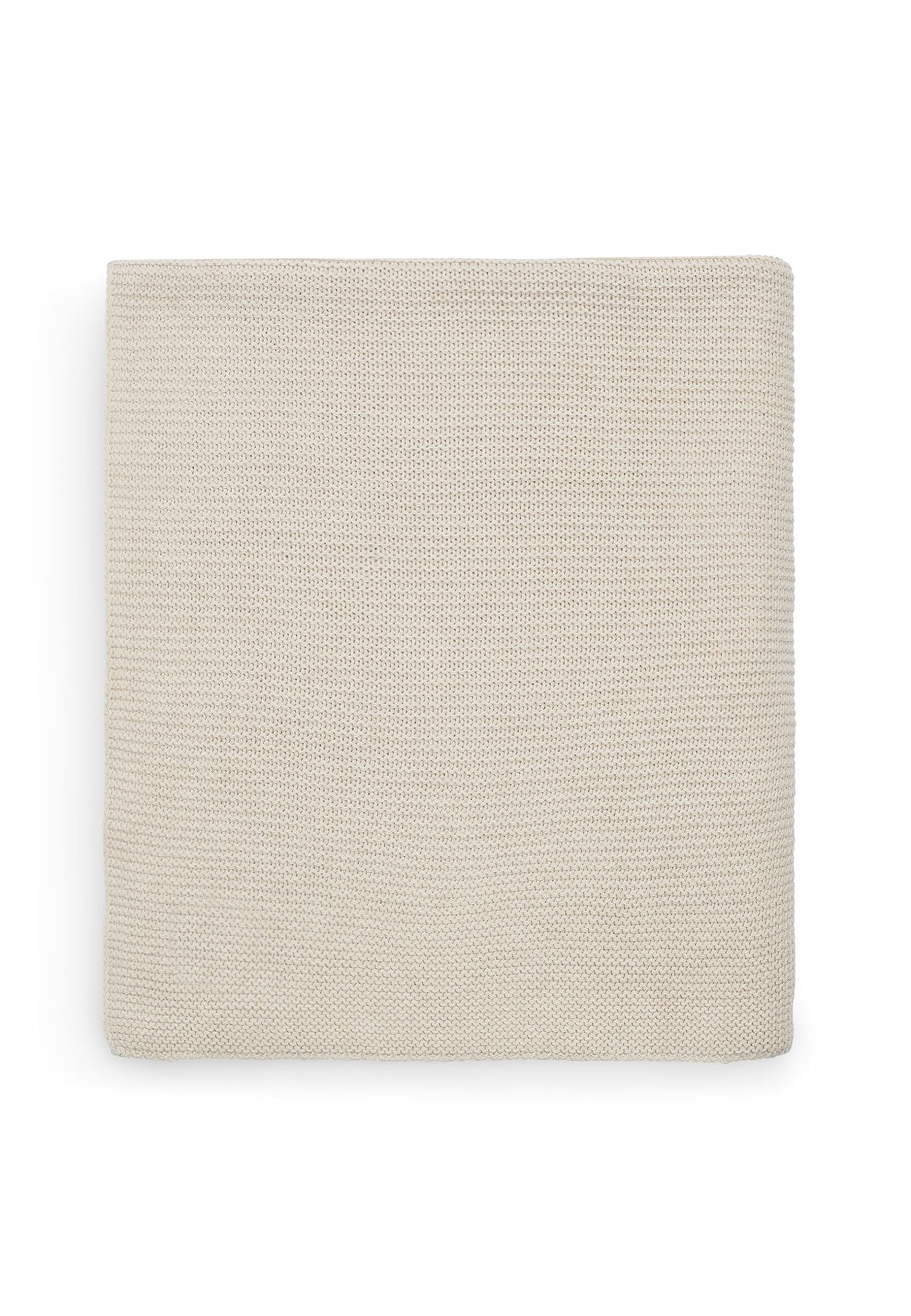 Jollein Couverture de Berceau en Tricot Basique, 100 cm Longueur x 75 cm Largeur, Nougat Beige