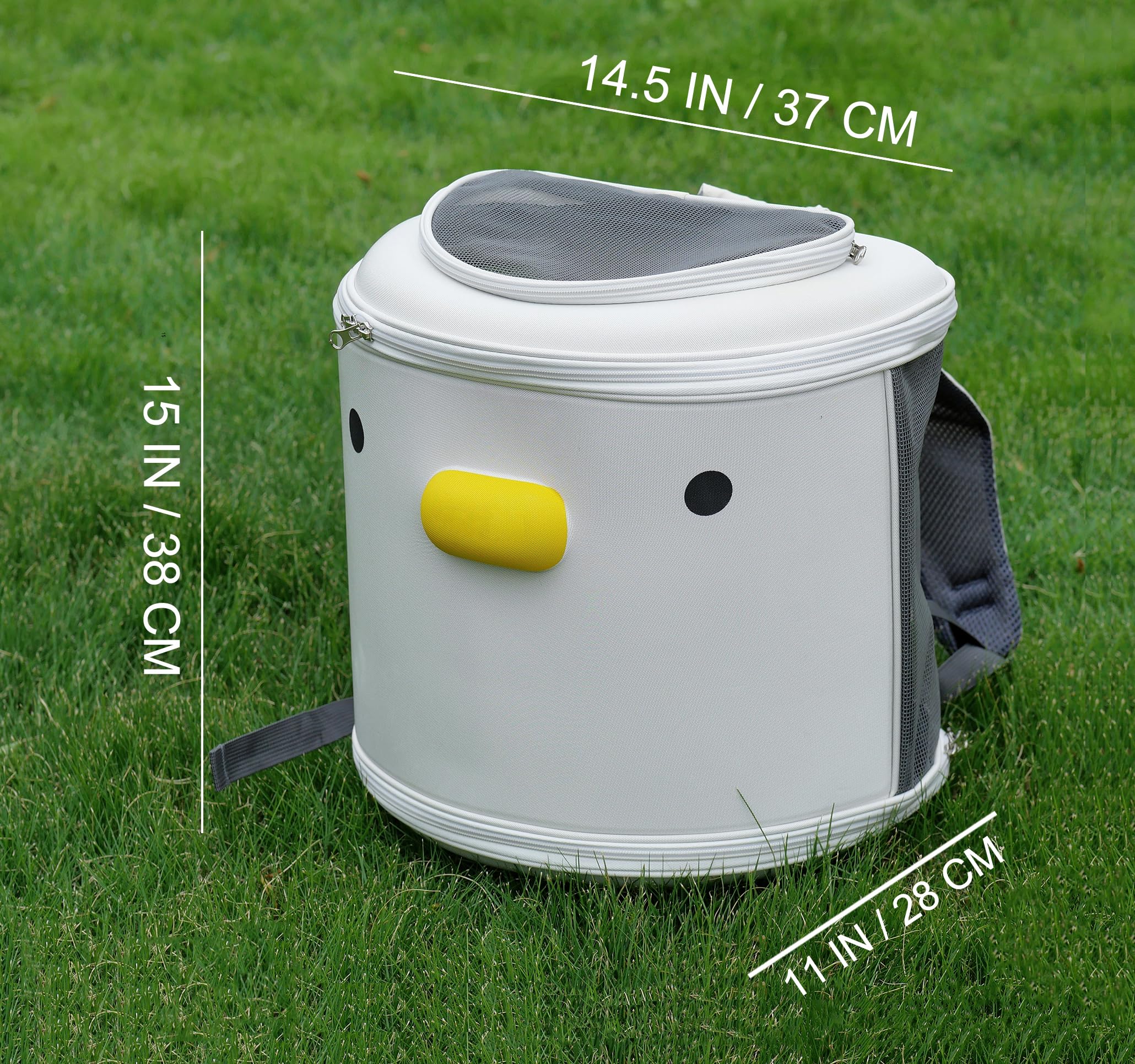 PURROOM Mochilas para Gatos, Mochilas para Mascotas para Llevar Cachorros, Mochilas para Proteger Completamente la privacidad de Las Mascotas, para Viajes, automóviles, al Aire Libre.