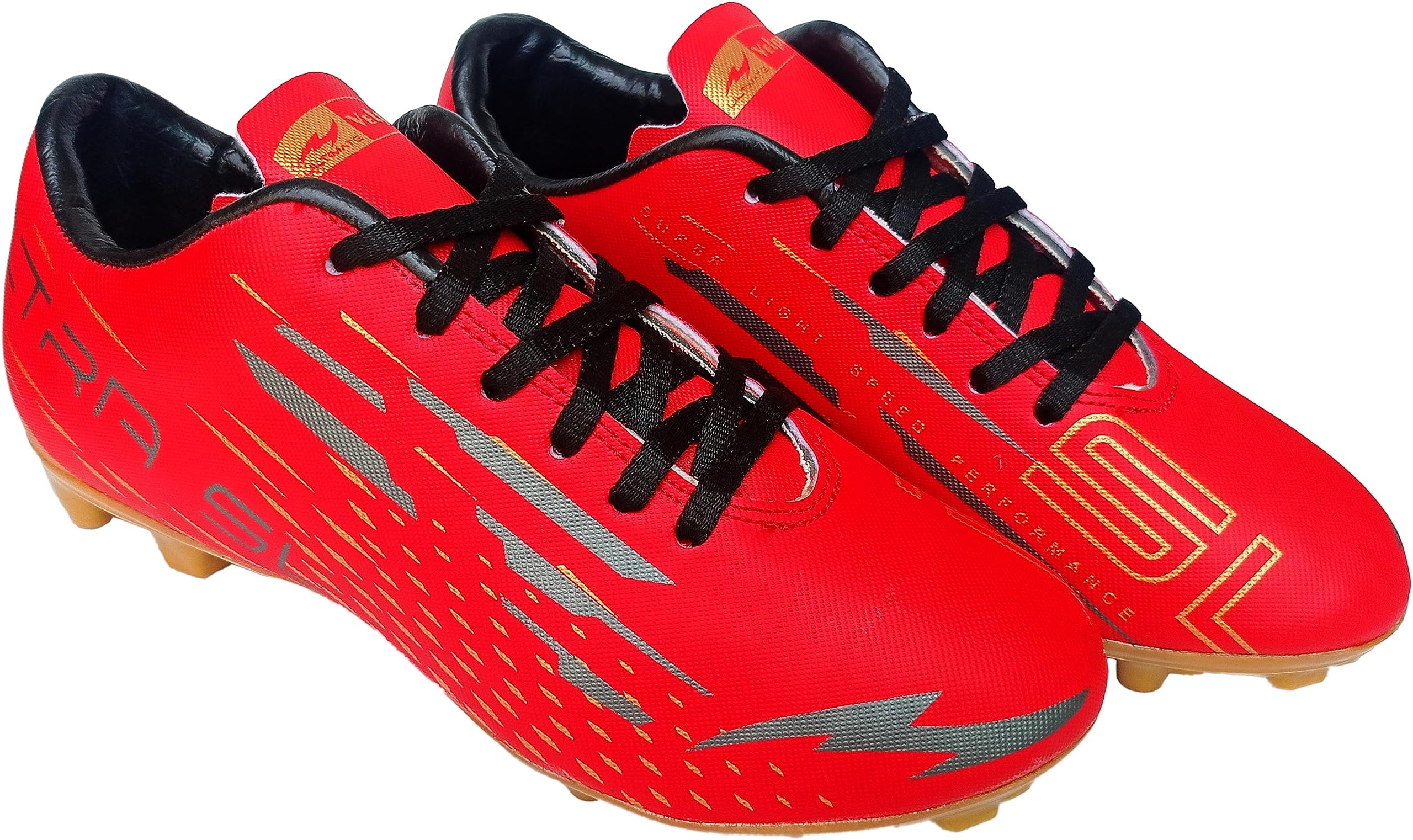 GRAFTEX Ultimate Ultra SL (Gold Edition) PU Soccer/Football Shoes for Men by Flying High India