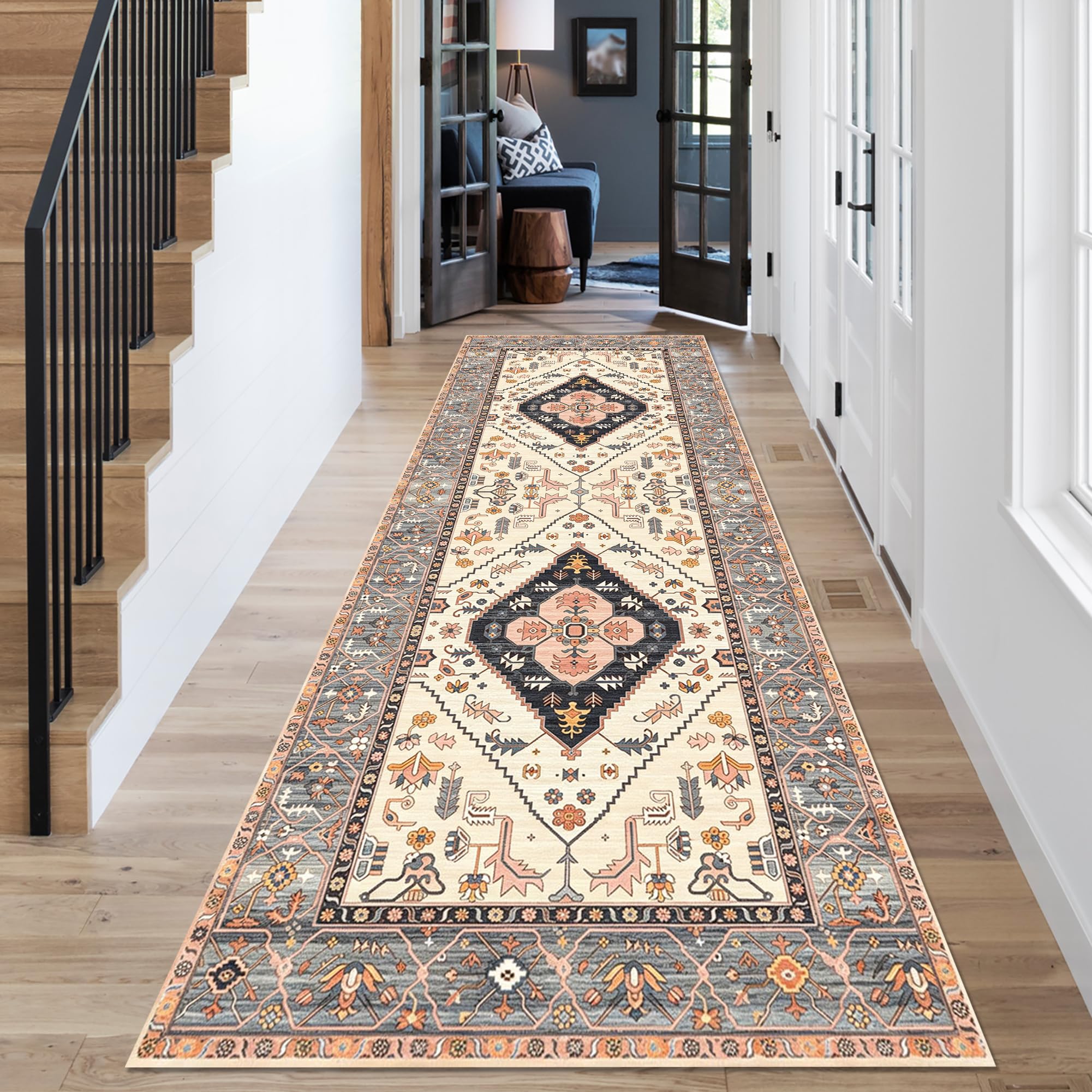 Dywan do przedpokoju antypoślizgowy zmywalny dywan kuchnia chłonny długi dywan korytarz 40 x 300 cm dywan wejście do salonu dywaniki do pokoju wejściowego wycieraczka do kuchni sypialni
