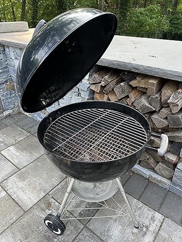 Miniatura 2 de LavaLock Rejilla de cocina redonda de acero inoxidable de 21.5 pulgadas para 55 galones UDS Big Green Egg XL Kamado XL de 22 pulgadas Weber Smokey