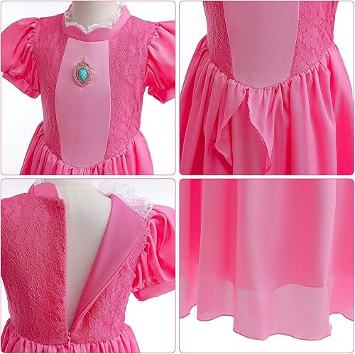 Miniatura 4 de Super Brothers - Disfraz de princesa melocotón para mujer