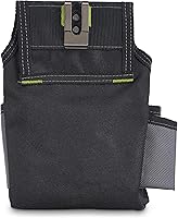Vista 4 de AWP Ballistic Nylon Mini Tool Pouch Multi-Pocket Organizer for Electricians, Professional Tool Box for Efficient Organization, Black/Gray