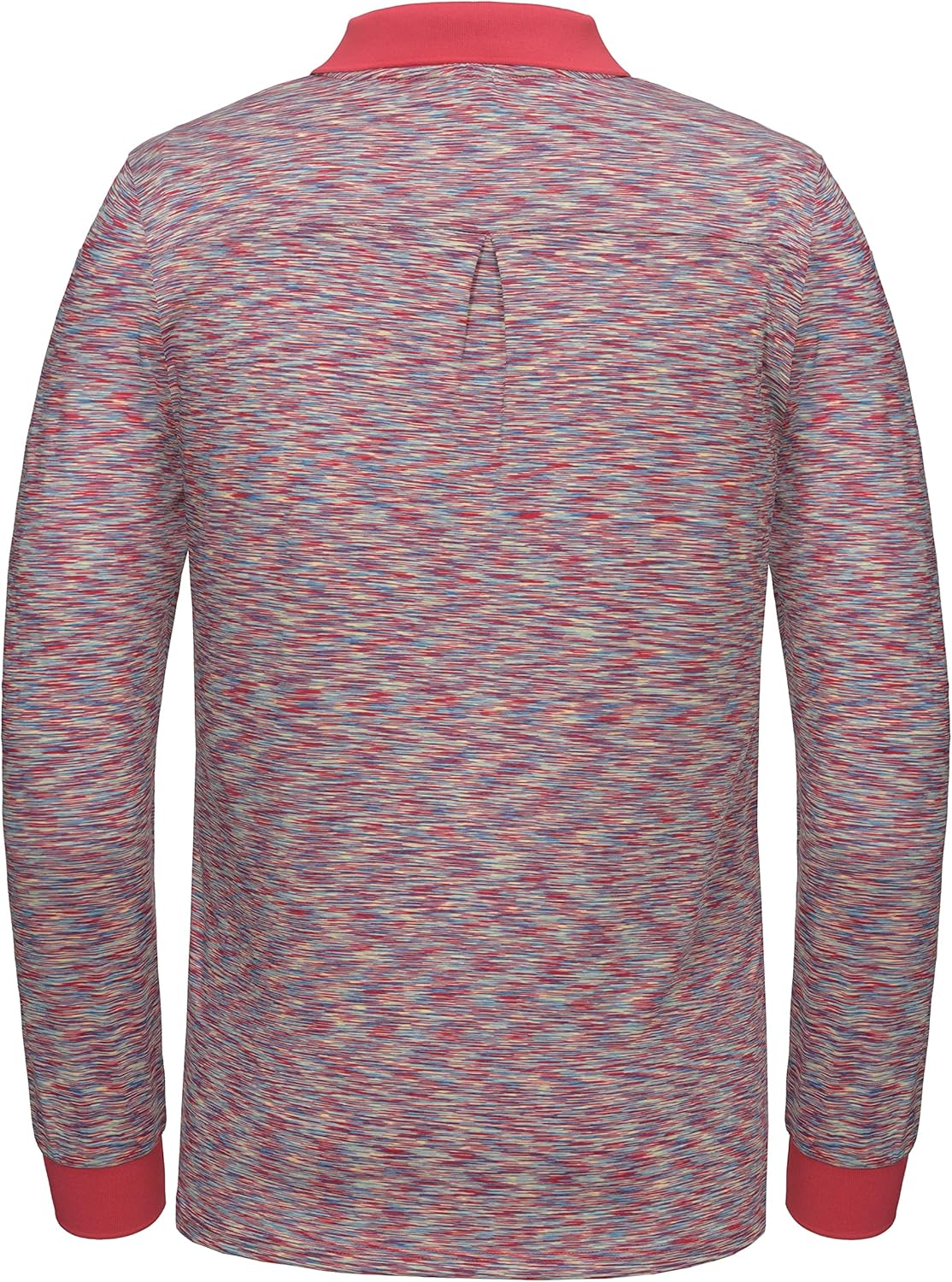 Dasawamedh Men's Quick Dry Long Sleeve Polo Shirt Moisture Wicking UV Protection Sports T-Shirt
