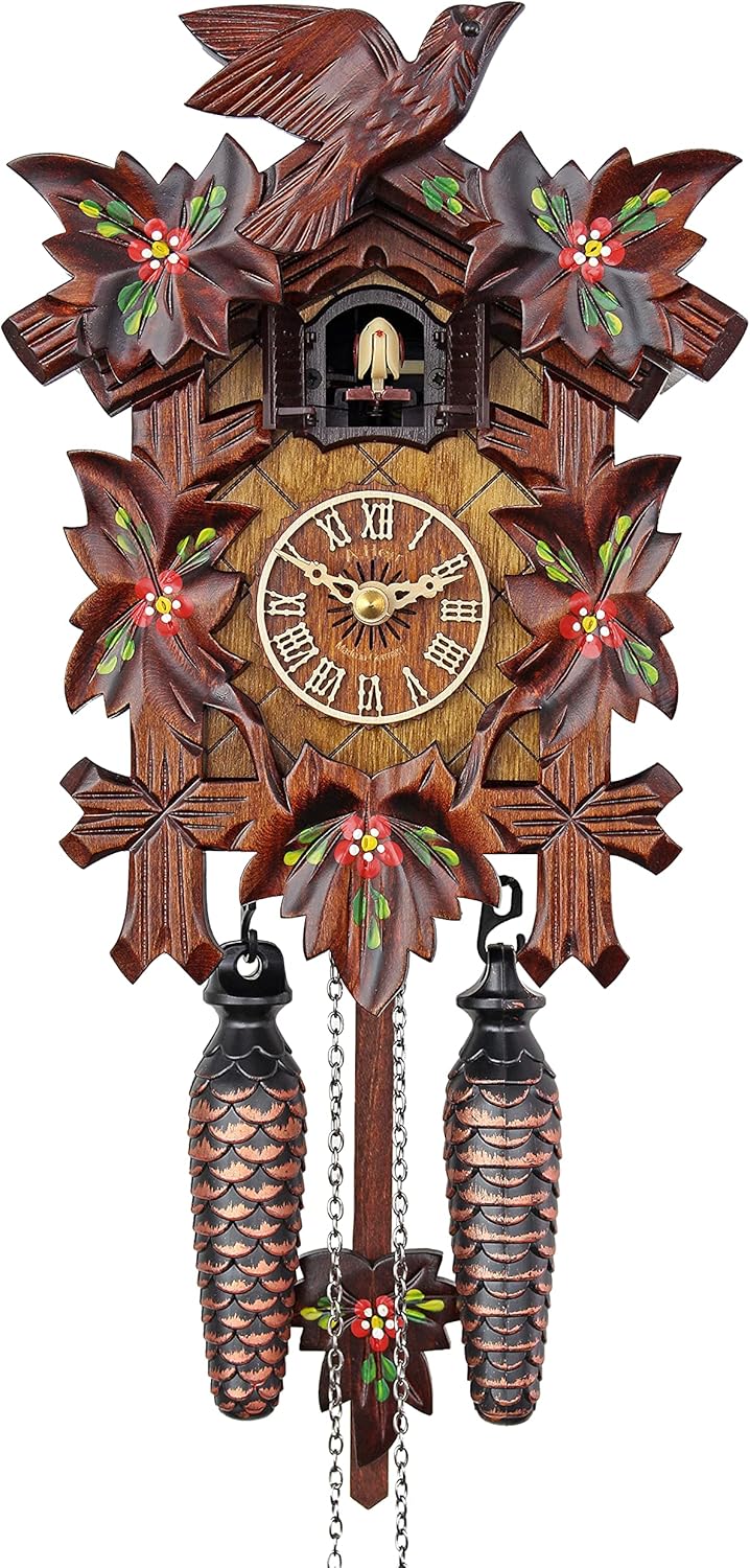 Quartz Cuckoo Clock - Spring Flowers AH 40/6 QM
