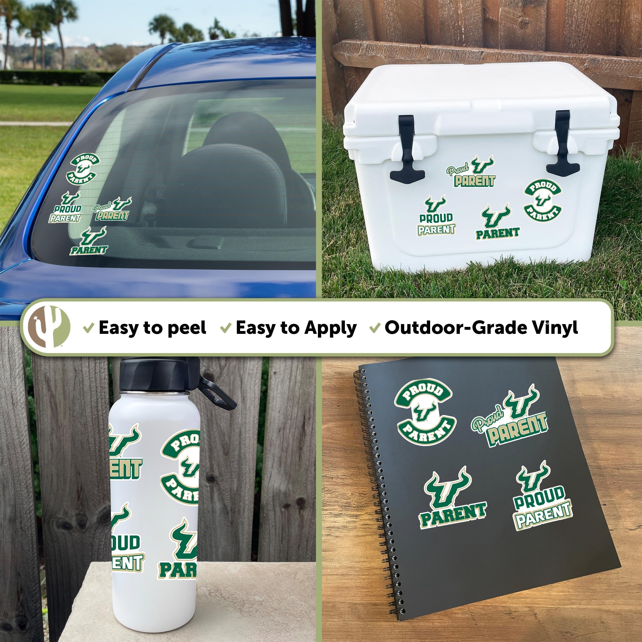 University Of South Florida Sticker Sheet - Vinyl Decal For Laptop, Water Bottle, Car, Proud Parent Pack - View #8