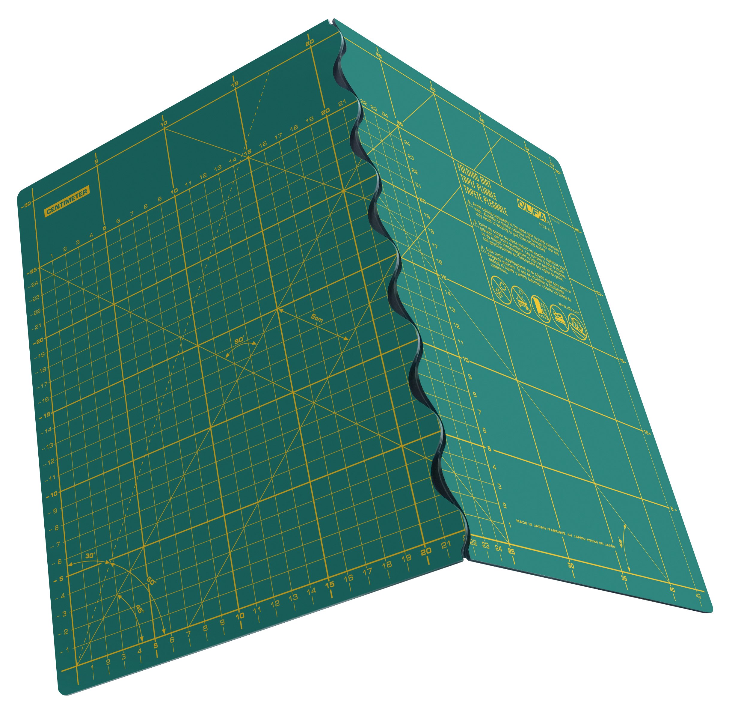(L) OLFA FCM-A2 - Plancha de Corte plegables 630x450x2,5mm (Verde)